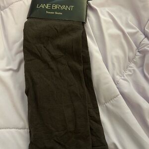 Vintage Dark Brown Ribbed Trouser Socks